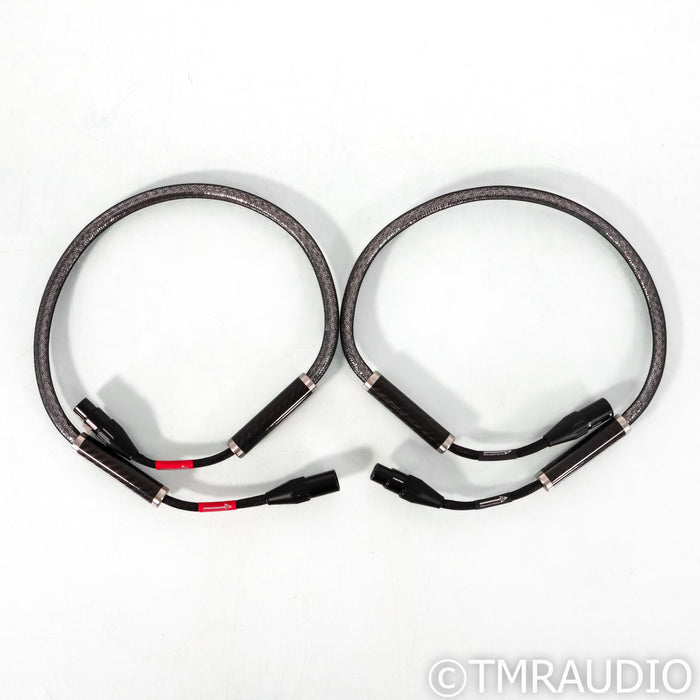 WyWires Diamond XLR Cables; 1m Pair Balanced Interconnects