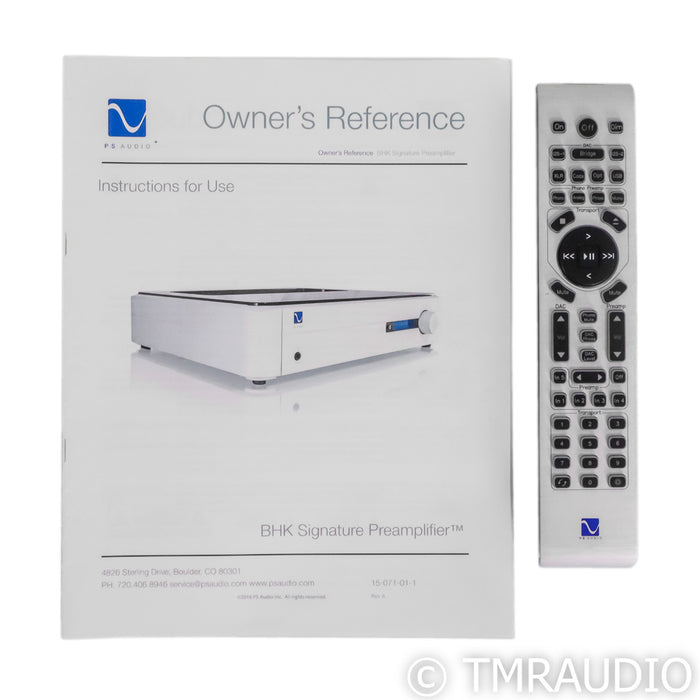 PS Audio BHK Signature Stereo Tube Hybrid Preamplifier