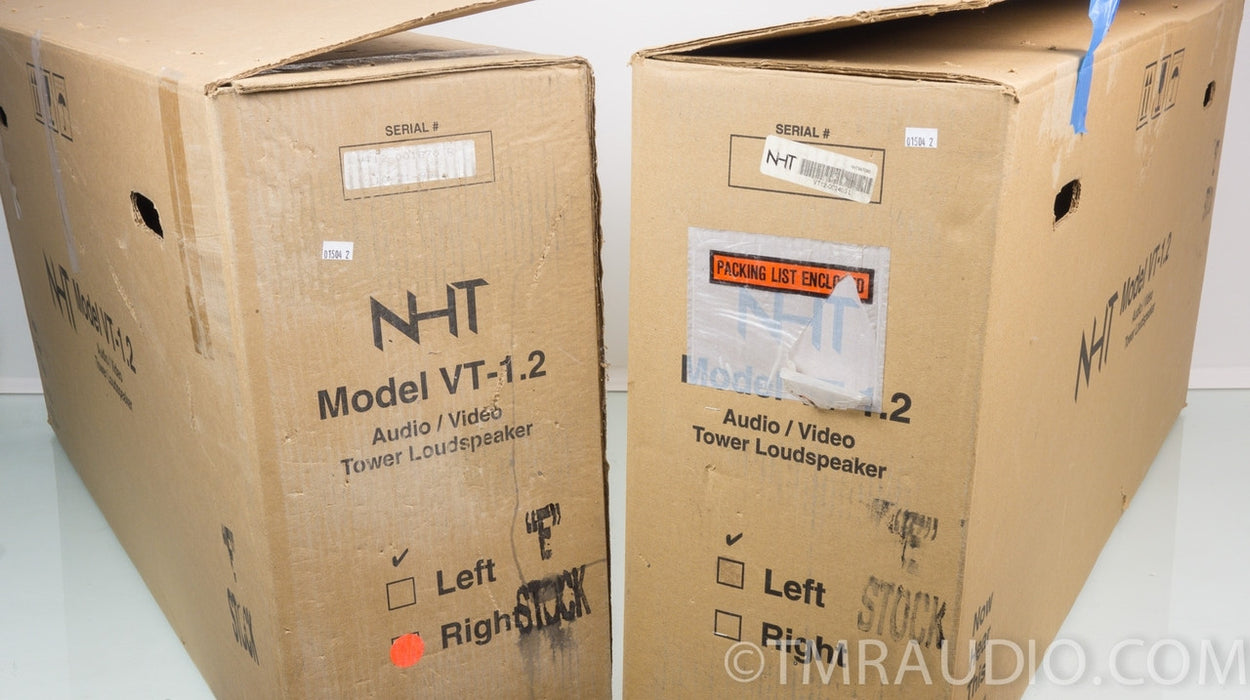 NHT VT-1.2 Floorstanding Speakers in Factory Boxes