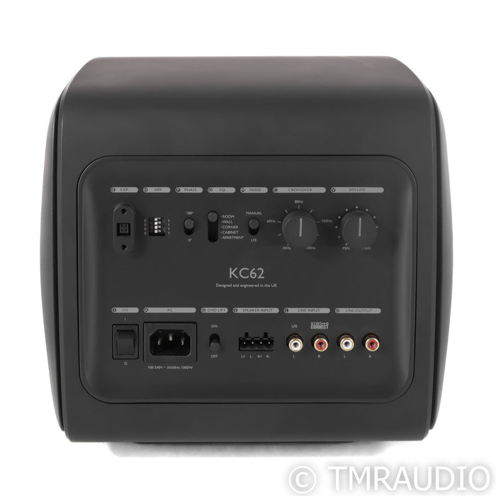 KEF KC62 Dual 6.5" Powered Subwooferr; Carbon Black