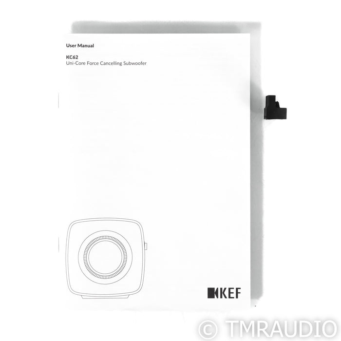 KEF KC62 Dual 6.5" Powered Subwooferr; Carbon Black