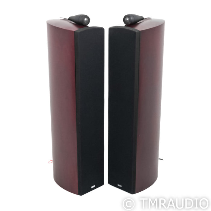 B&W Nautilus 804 Floorstanding Speakers; Cherry Red Pair