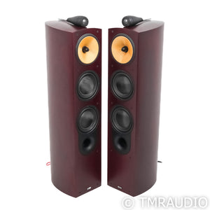 B&W Nautilus 804 Floorstanding Speakers; Cherry Red Pair