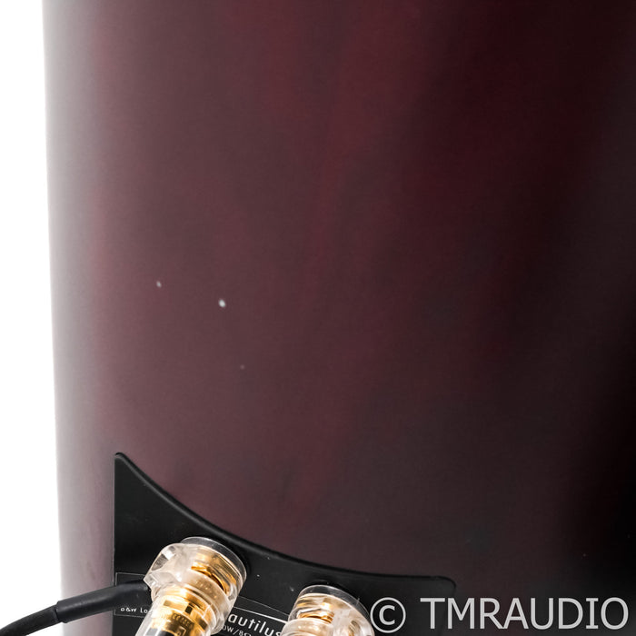 B&W Nautilus 804 Floorstanding Speakers; Cherry Red Pair