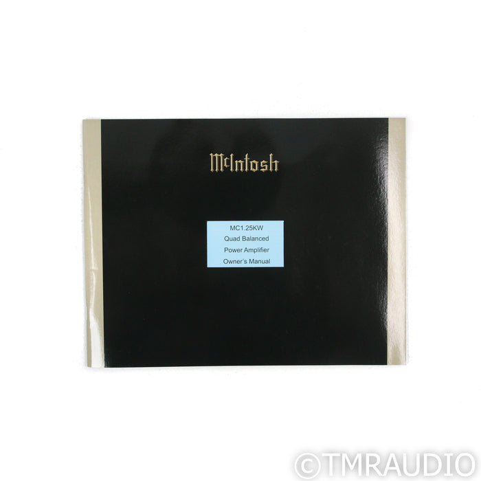 McIntosh MC1.25KW Monoblock Power Amplifiers; Pair