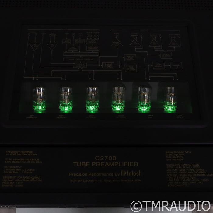 McIntosh C2700 Stereo Tube Preamplifier; MM & MC Phono