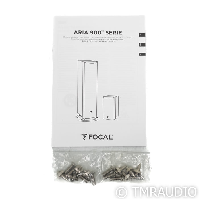 Focal Aria 906 Bookshelf Speakers; High Gloss Black Pair w/ S900 Stands (Used)