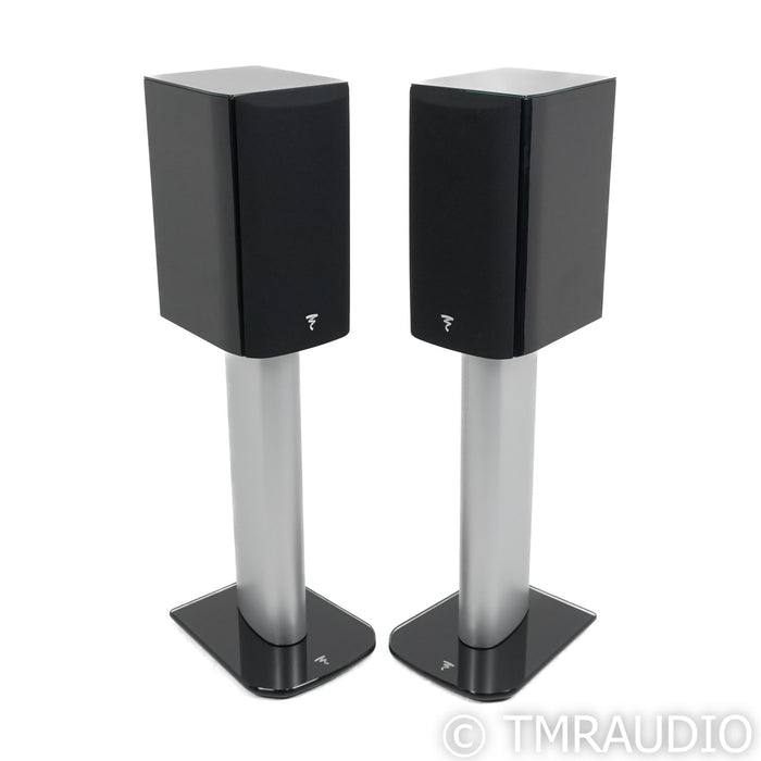 Focal Aria 906 Bookshelf Speakers; High Gloss Black Pair w/ S900 Stands (Used)