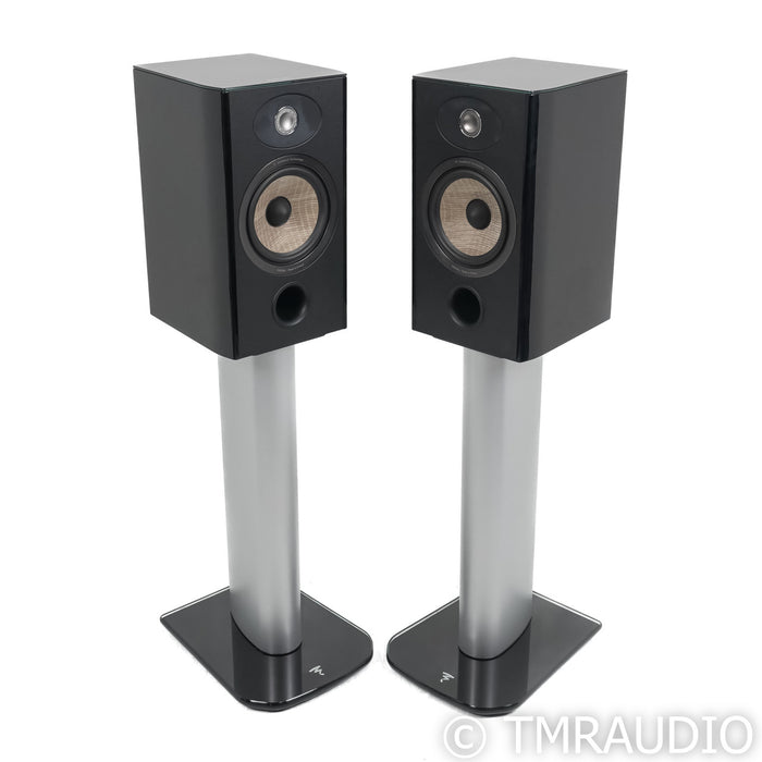 Focal Aria 906 Bookshelf Speakers; High Gloss Black Pair w/ S900 Stands (Used)