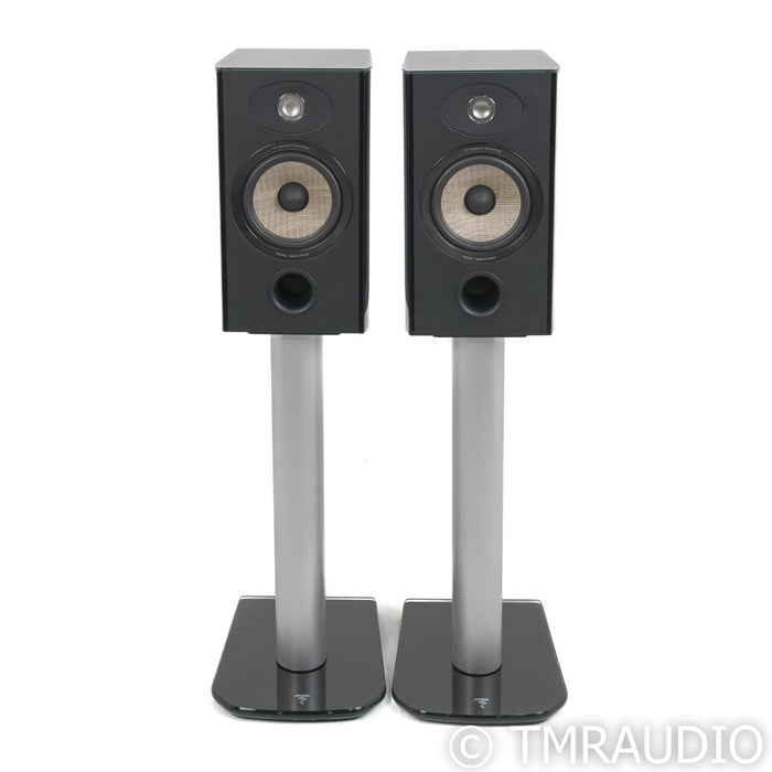 Focal Aria 906 Bookshelf Speakers; High Gloss Black Pair w/ S900 Stands (Used)