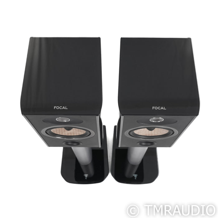 Focal Aria 906 Bookshelf Speakers; High Gloss Black Pair w/ S900 Stands (Used)