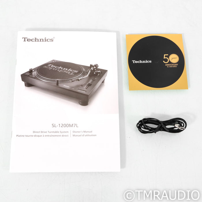 Technics SL-1200M7L Direct Drive Turntable; 50th Anniversary (No Cartridge)