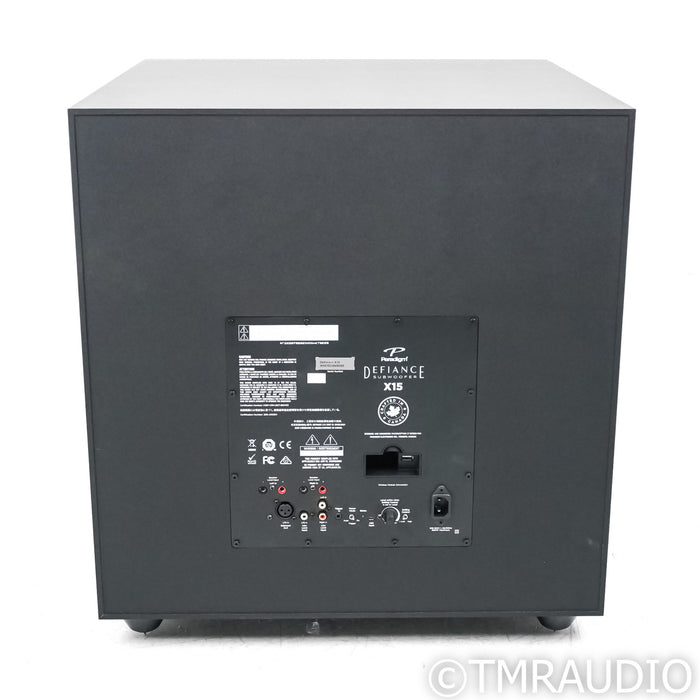 Paradigm Defiance X15 15" Powered Subwoofer; Black