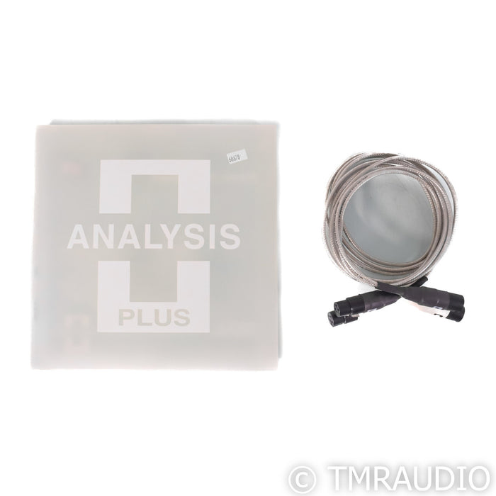 Analysis Plus Silver Apex XLR Cables; 2m Pair Balanced Interconnects
