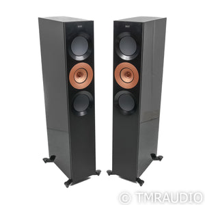 KEF Reference 3 Meta Floorstanding Speakers; Gloss Black & Copper Pair