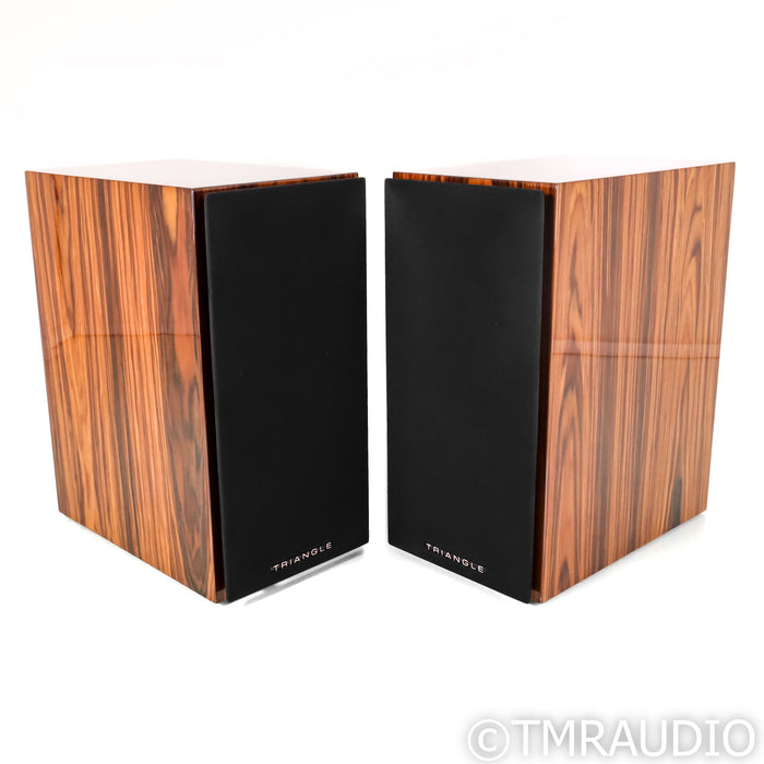 Triangle Comete 40th Anniversary Bookshelf Speakers; Golden Oak Pair