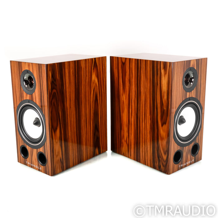 Triangle Comete 40th Anniversary Bookshelf Speakers; Golden Oak Pair