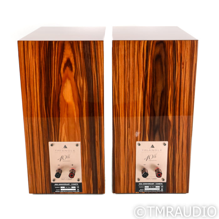 Triangle Comete 40th Anniversary Bookshelf Speakers; Golden Oak Pair