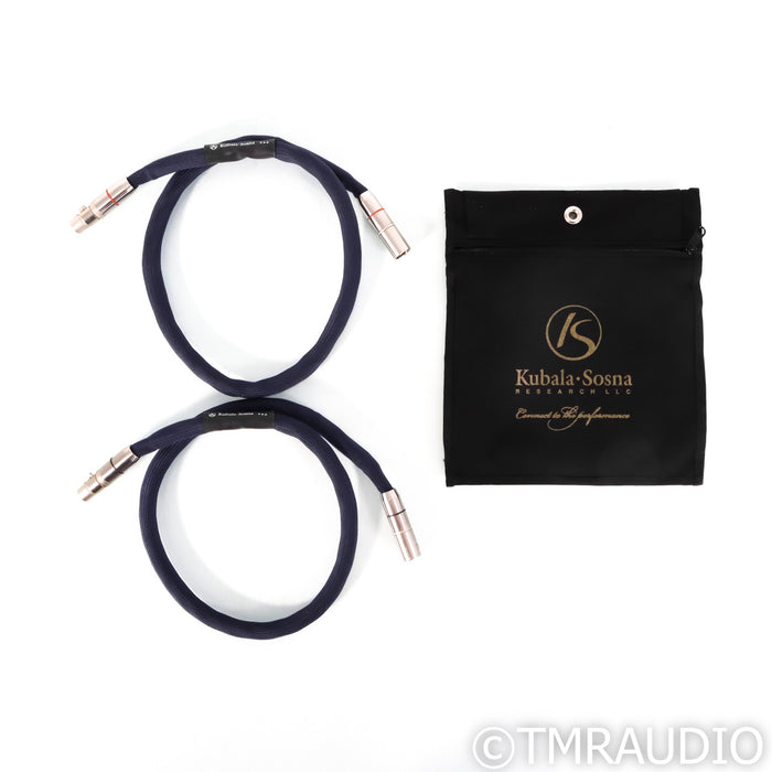 Kubala-Sosna Emotion XLR Cables; 1m Pair Balanced Interconnects