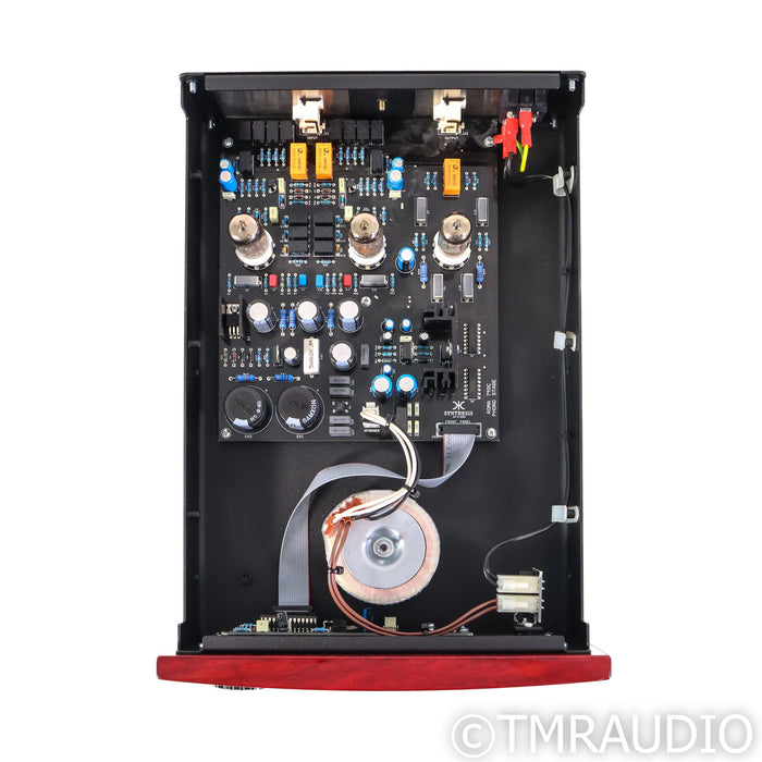 Synthesis Roma 79DC MM & MC Tube Phono Preamplifier; Red