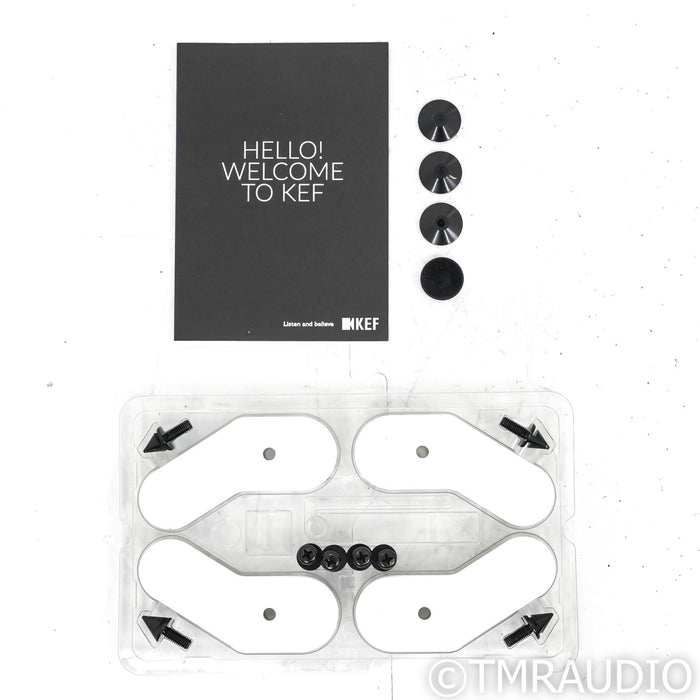 KEF R11 Meta Floorstanding Speakers; White Gloss Pair