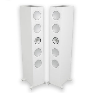 KEF R11 Meta Floorstanding Speakers; White Gloss Pair