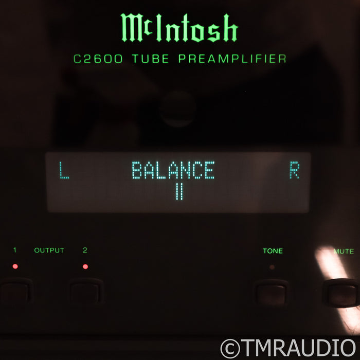 McIntosh C2600 Stereo Tube Preamplifier; MM & MC Phono