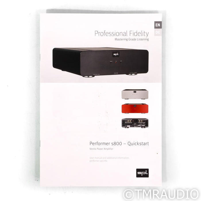 SPL Performer s800 Stereo Power Amplifier