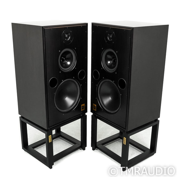 Harbeth Monitor 40.2 Speakers; Tiger Ebony Pair w/ Ton Trager Stands