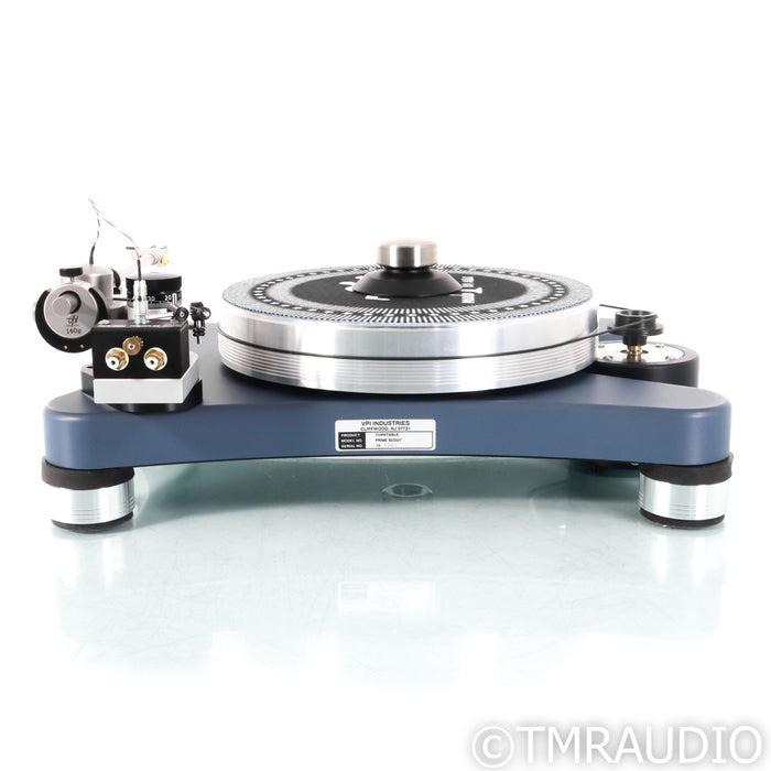 VPI Super Prime Scout Turntable; Limited Edition Blue w/ Micro Benz Gold MC