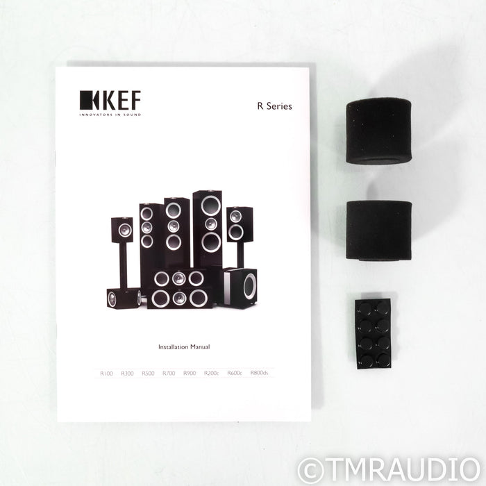 KEF R300 Bookshelf Speakers; Black Pair