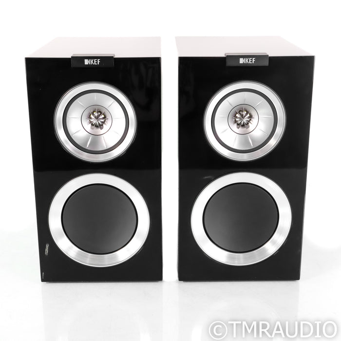 KEF R300 Bookshelf Speakers; Black Pair
