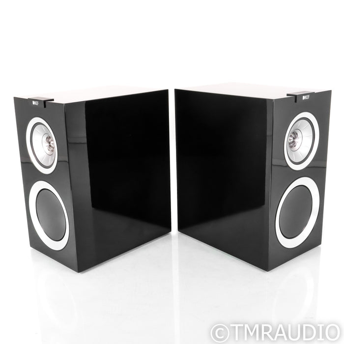 KEF R300 Bookshelf Speakers; Black Pair