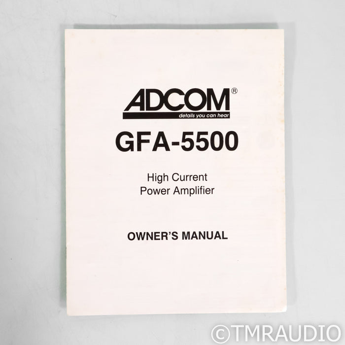 Adcom GFA-5500 Stereo Power Amplifier