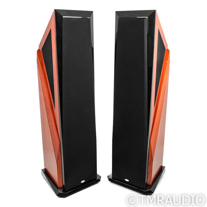 Legacy Aeris Floorstanding Speakers; Cherry Pair w/ Wavelet Processor