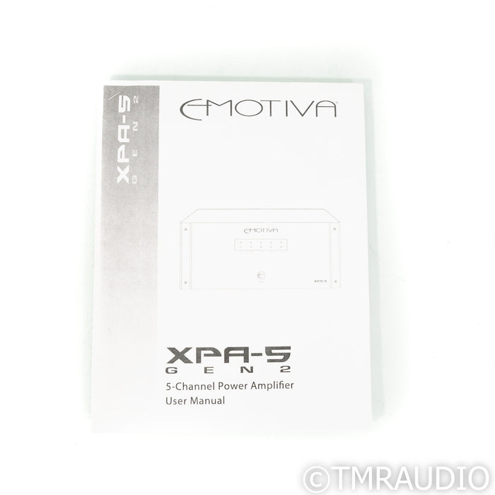 Emotiva XPA-5 Gen 2 Five Channel Power Amplifier