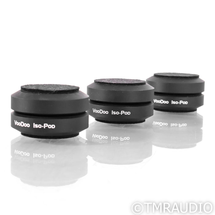 VooDoo Cables Iso-Pod Component Isolation System; Black Set of Three