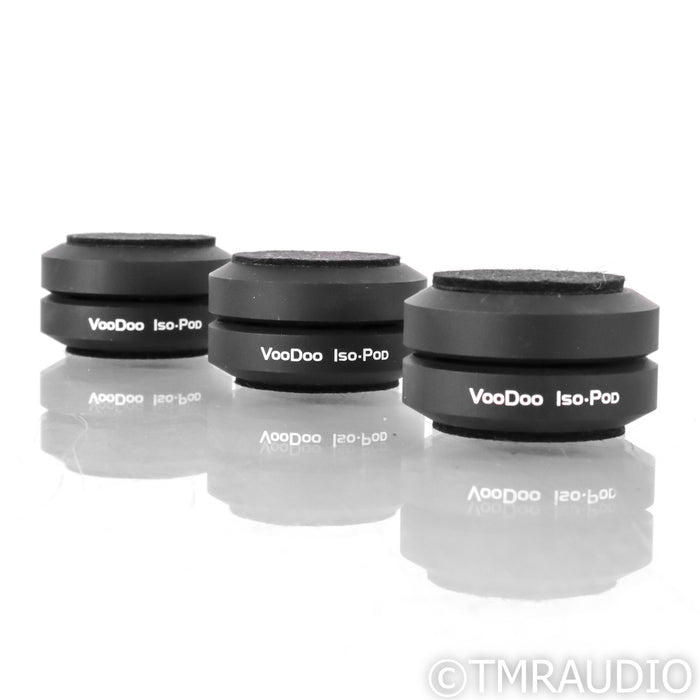VooDoo Cables Iso-Pod Component Isolation System; Black Set of Three