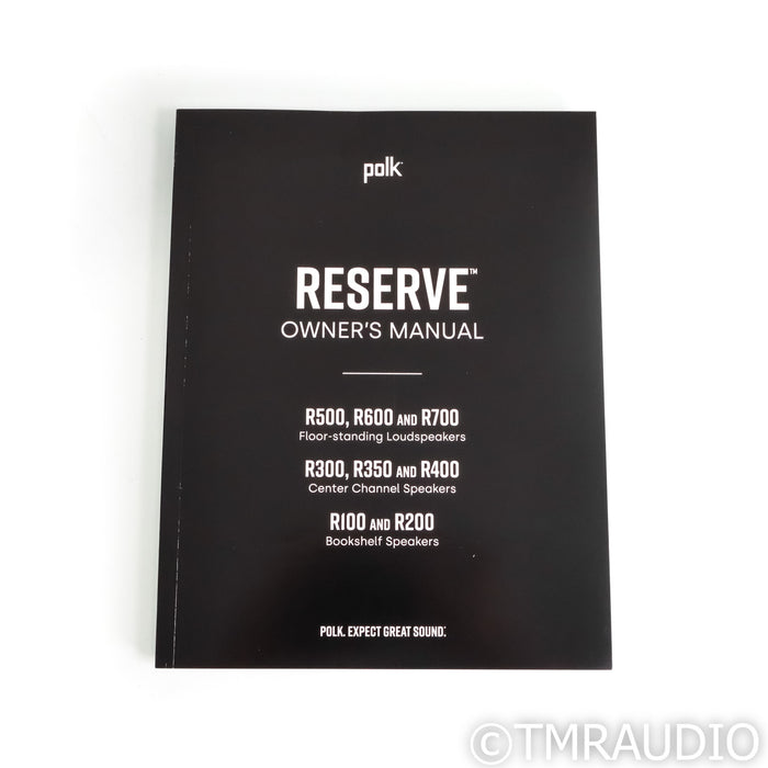 Polk Audio Reserve R200 Bookshelf Speakers; Black Pair