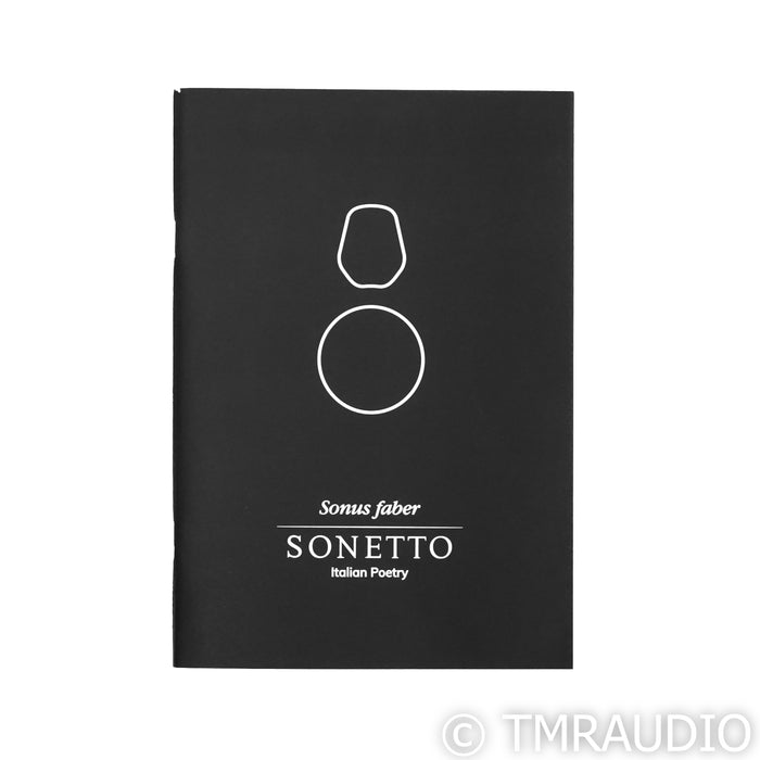 Sonus Faber Sonetto II Bookshelf Speakers; Satin White Pair