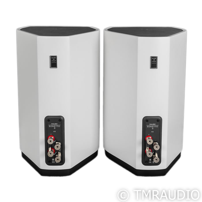 Sonus Faber Sonetto II Bookshelf Speakers; Satin White Pair