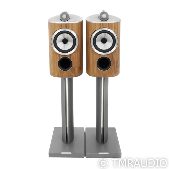 Bowers & Wilkins 805 D4 Speakers, w/ FS-805 D4 Stands; Satin Walnut Pair
