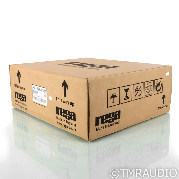 Rega Planar 3 Belt Drive Turntable; White with Exact MM (Sealed)