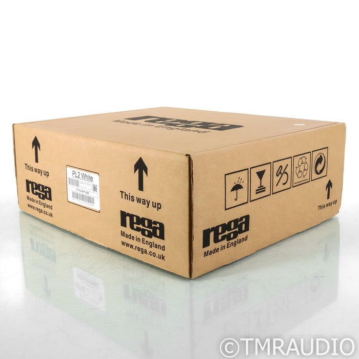 Rega Planar 2 Belt Drive Turntable; White w/ Carbon MM (Sealed)