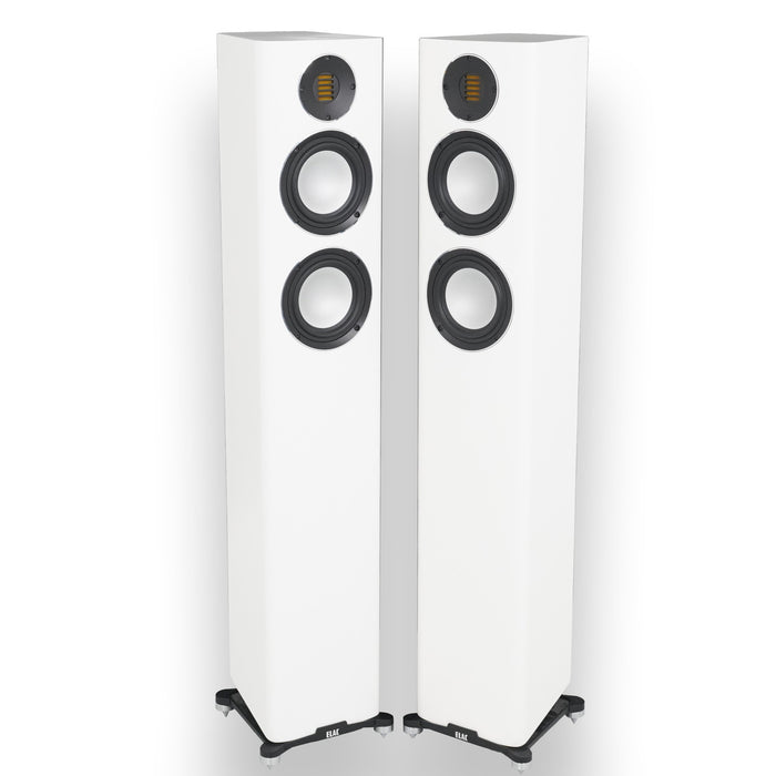 ELAC Carina FS247.4 Floorstanding Speakers; Satin White Pair