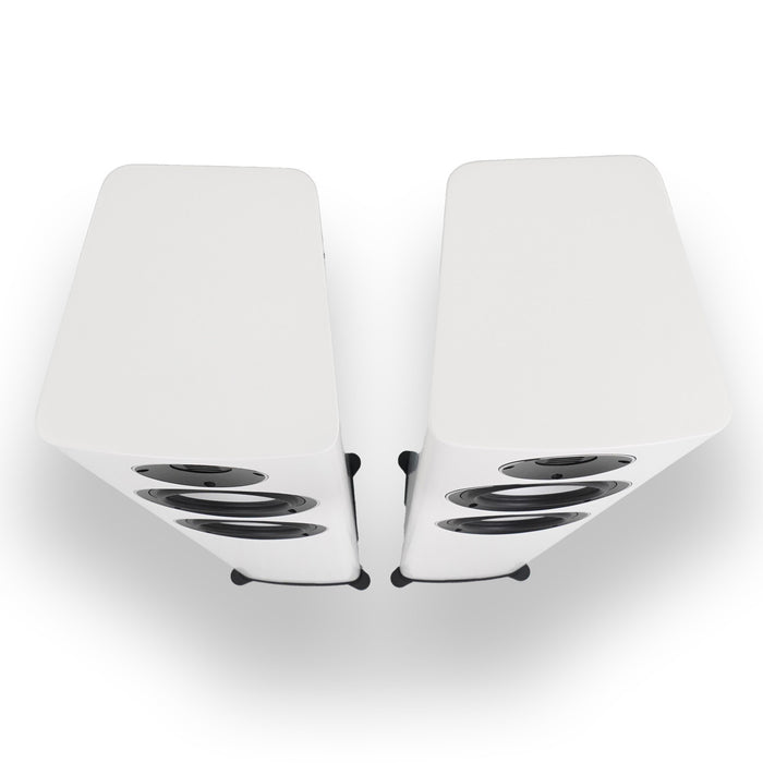 ELAC Carina FS247.4 Floorstanding Speakers; Satin White Pair