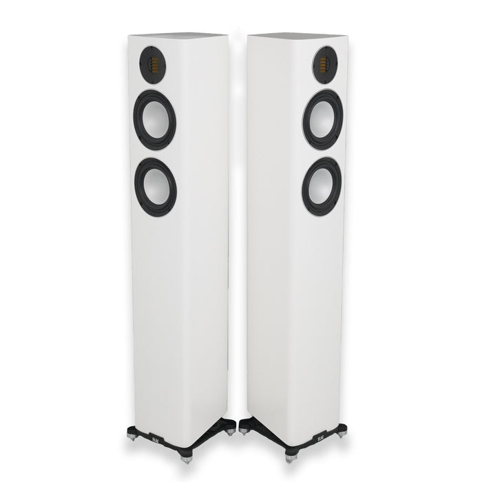 ELAC Carina FS247.4 Floorstanding Speakers; Satin White Pair