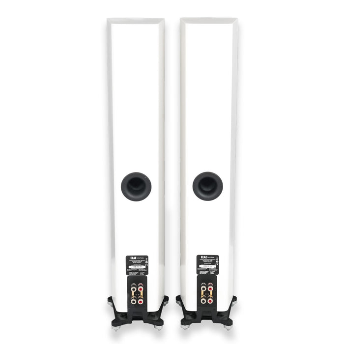 ELAC Carina FS247.4 Floorstanding Speakers; Satin White Pair