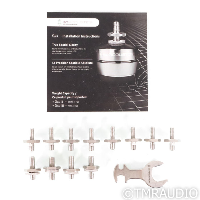 IsoAcoustics Gaia III Isolation Feet; Set of Four w/ Gaia Carpet Disks