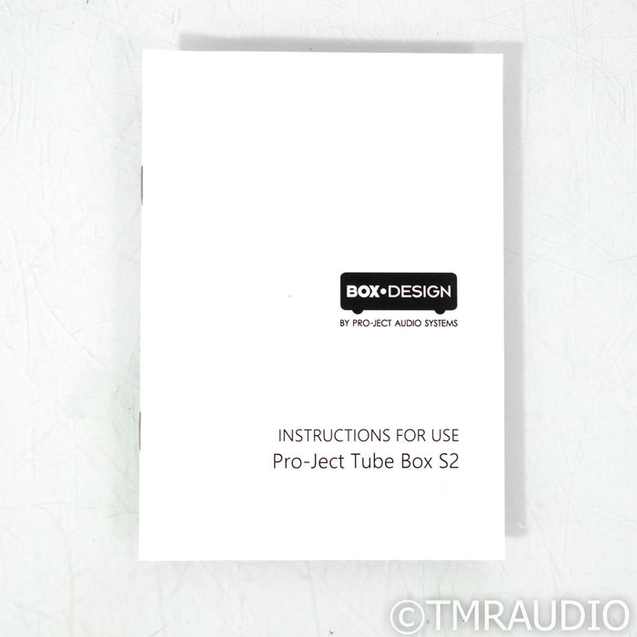 Pro-Ject Audio Tube Box S2 Tube MM & MC Phono Preamplifier